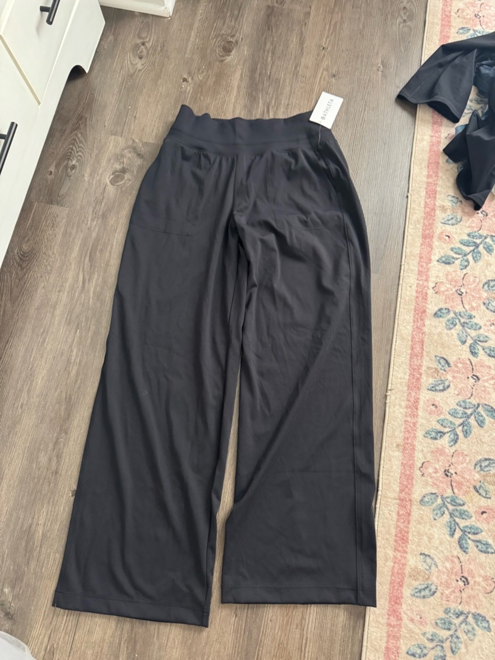 Athleta Venice Wide Leg Black Boot-Cut Wide-Leg Pants